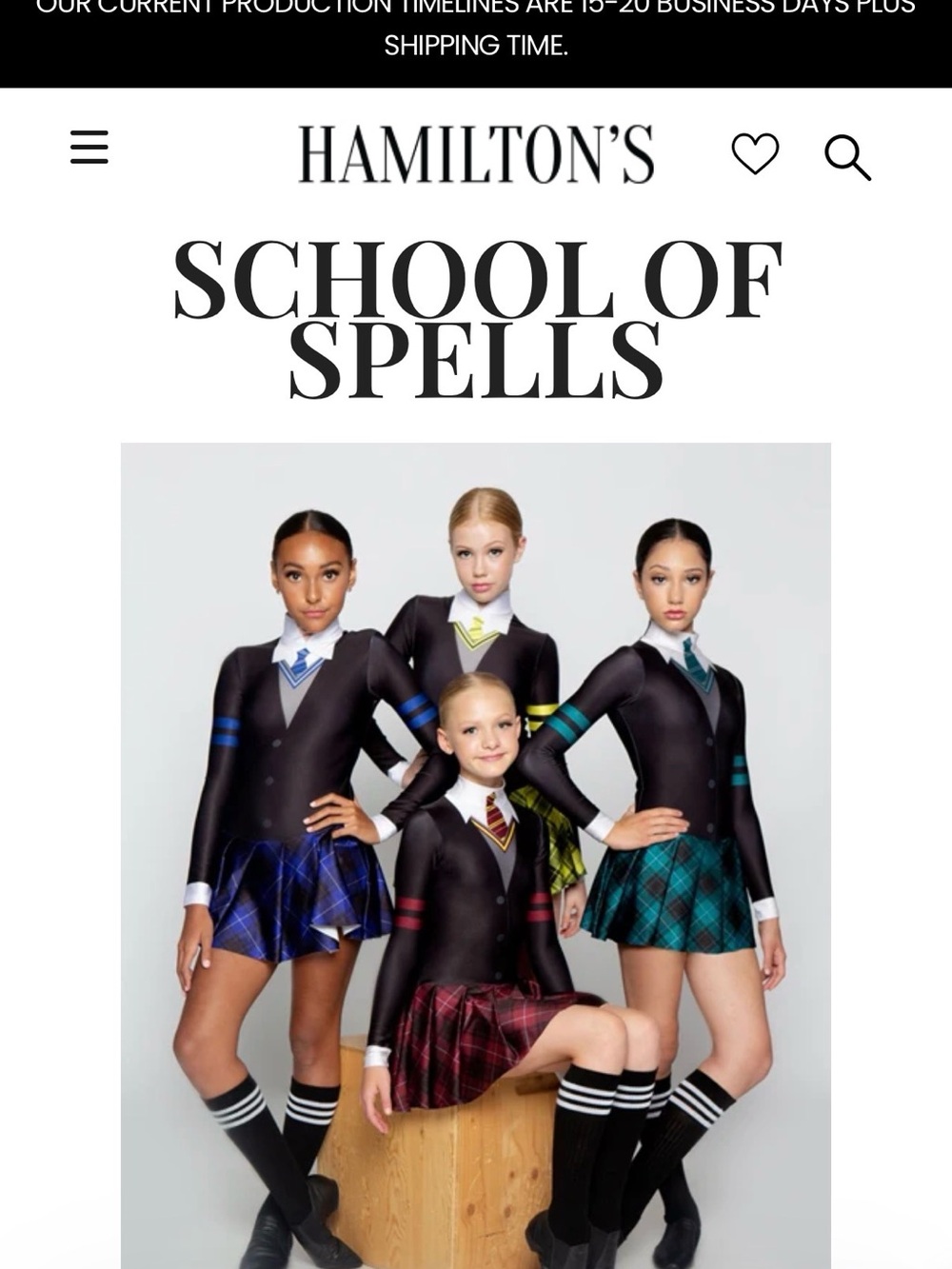 Women’s Black and Burgundy School-Inspired Costume Dress